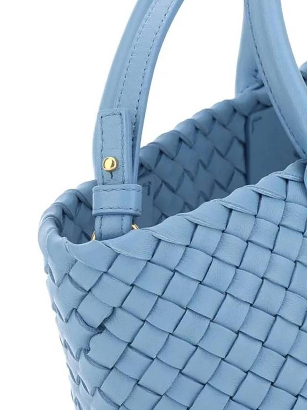 Kabat Mini Tote Bag Blue - BOTTEGA VENETA - BALAAN 4