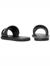 Every-D Embossed Lambskin Slippers Black - DIOR - BALAAN 7