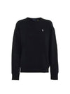 Embroidered Logo Pony Sweatshirt Black - POLO RALPH LAUREN - BALAAN 2