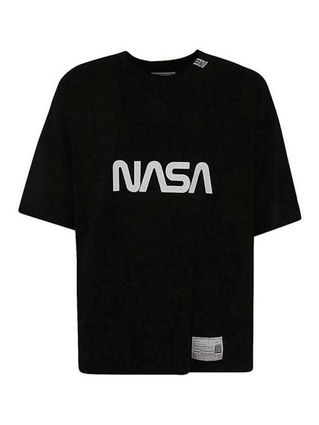 Nasa Print Short Sleeve T-Shirt Black - MAISON MIHARA YASUHIRO - BALAAN 2