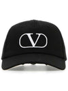 V Logo Ball Cap Black - VALENTINO - BALAAN 2