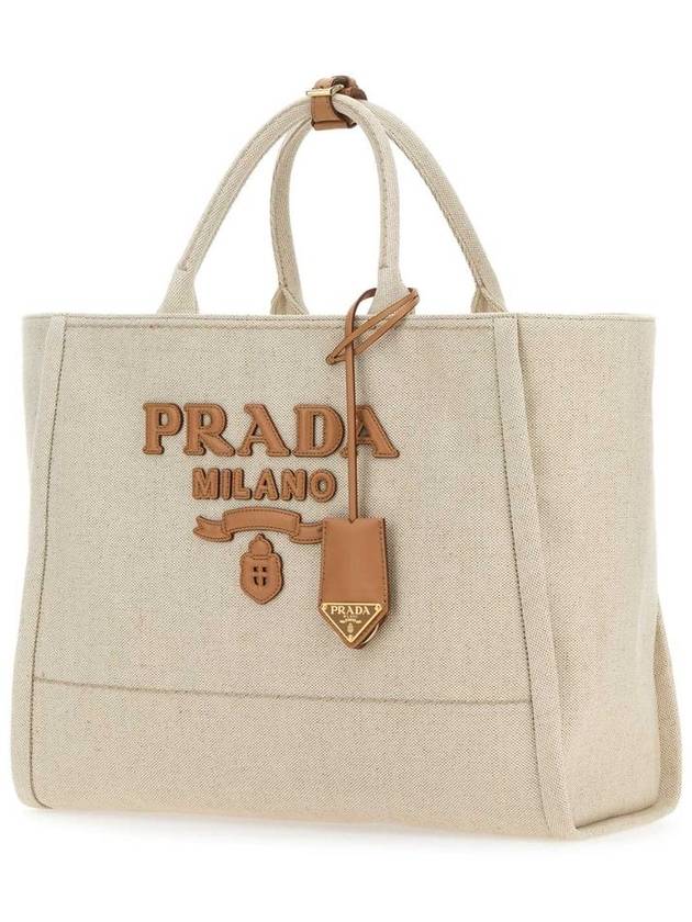 large logo applique tote bag 1BG473VOHO2DLI - PRADA - BALAAN 3