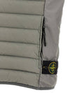 Loom Woven Chambers Recycled Nylon Down TC Vest Grey - STONE ISLAND - BALAAN 5