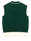 Color combination point sleeveless knit GREEN WOMAN - MALBON GOLF - BALAAN 2