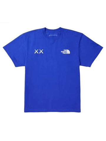 x Cowes Short Sleeve TShirt TNF Blue - THE NORTH FACE - BALAAN 1