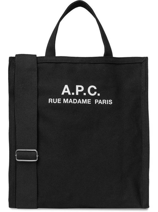 Recovery Logo Printing Cotton Tote Bag Black - A.P.C. - BALAAN 2