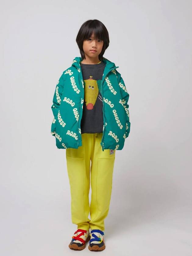 children s padded jumper Wavy all over light anorak B125AC109 - BOBO CHOSES - BALAAN 4