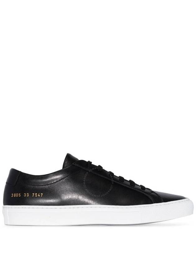 Achilles White Sole Low Top Sneakers Black - COMMON PROJECTS - BALAAN 2