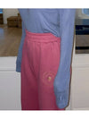 woman jogger pantsdusty pink women's brushed jogger pantsdusty pink - VIBEREEN - BALAAN 4