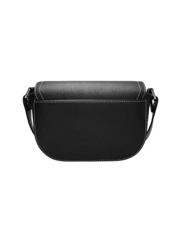 2ADCA435YKK Black Calfskin Saddle Mini Messenger Cross Bag - DIOR - BALAAN 3