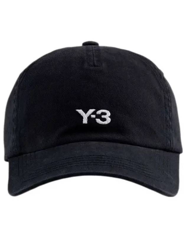 Embroidered Logo Ball Cap Black - Y-3 - BALAAN 2