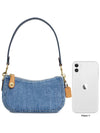 Swinger 20 Women s Denim Shoulder Bag CR553 B4 INDIGO - COACH - BALAAN 9