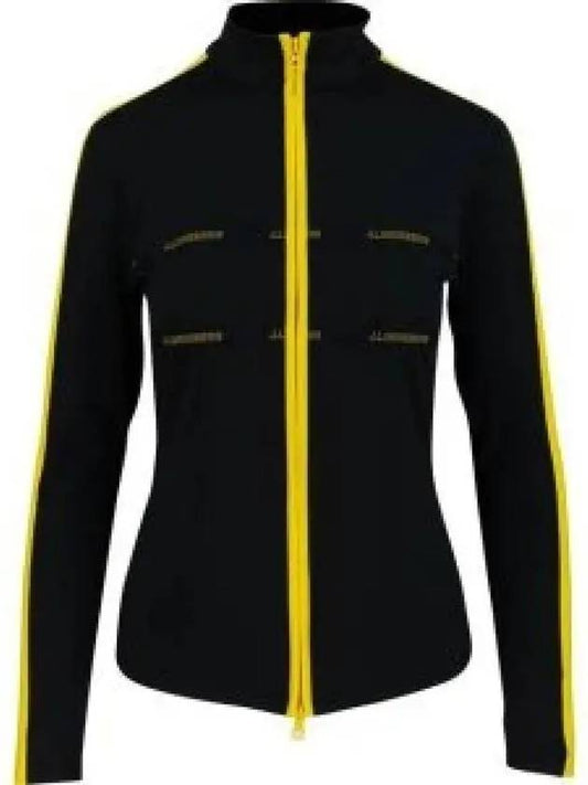 Golf Jade Mid Layer Zip-Up Jacket Black - J.LINDEBERG - BALAAN 2