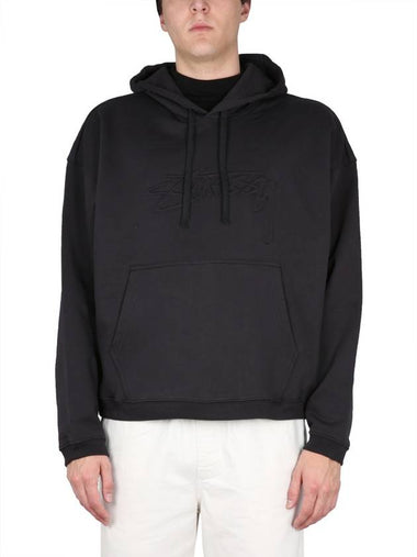 HOODED SWEATSHIRT WITH LOGO - STUSSY - BALAAN 1