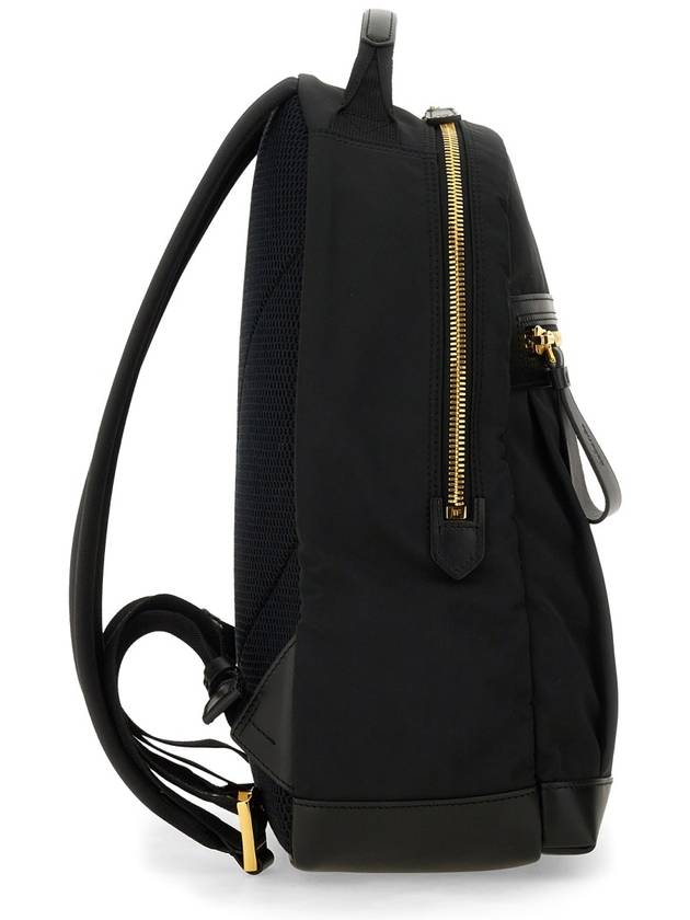 Logo Patch Zip Backpack Black - TOM FORD - BALAAN 4