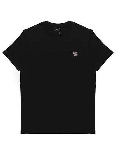 Zebra Logo Cotton Short Sleeve T-Shirt Black - PAUL SMITH - BALAAN 2