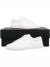 Men's Andy Leather Low Top Sneakers White - SAINT LAURENT - BALAAN 10