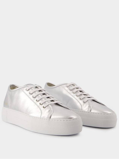 Tournament Super Shiny Sneakers - COMMON PROJECTS - Leather - Silver - COMMON PROJECTS - BALAAN 2