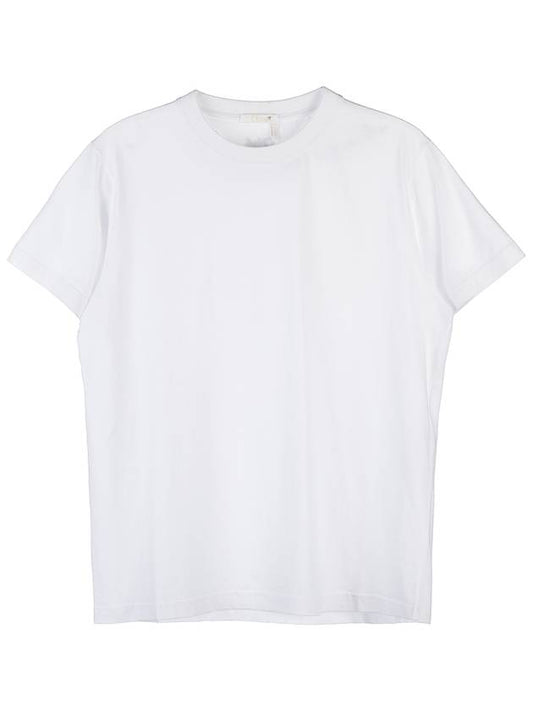 Embroidered back logo cotton t-shirt CHC23SJH01181 101 - CHLOE - BALAAN.
