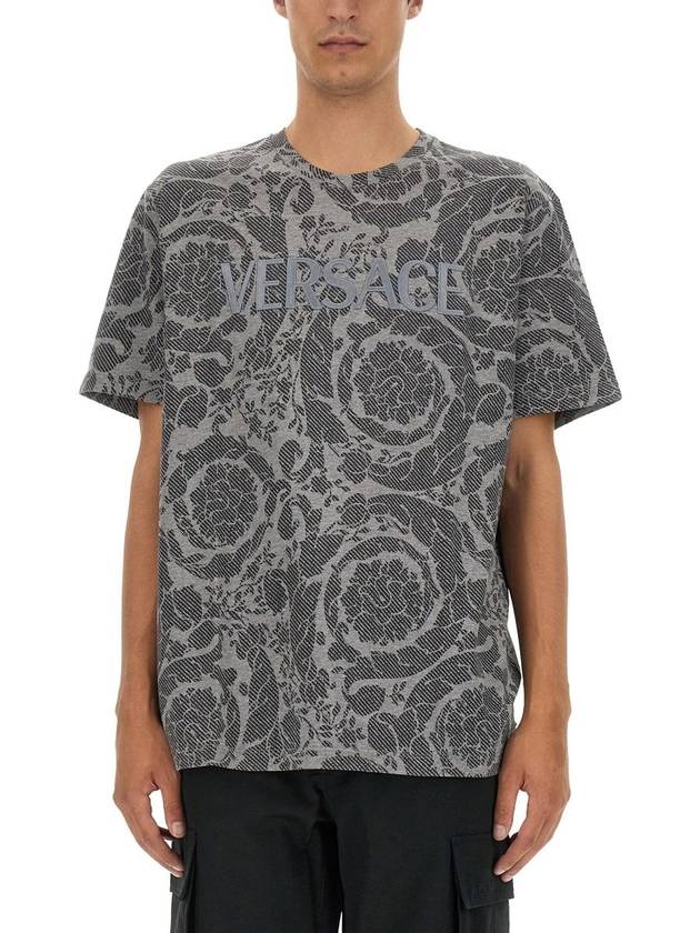 long sleeve t-shirt 1012548 1A090372ED10 GRAY - VERSACE - BALAAN 2