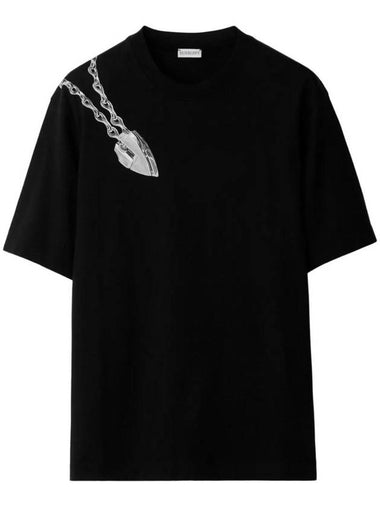 Shield cotton T shirt - BURBERRY - BALAAN 1