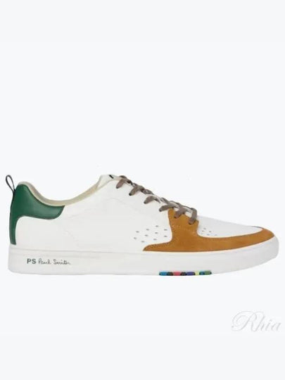 Cosmo Color Block Leather Low Top Sneakers White - PAUL SMITH - BALAAN 2