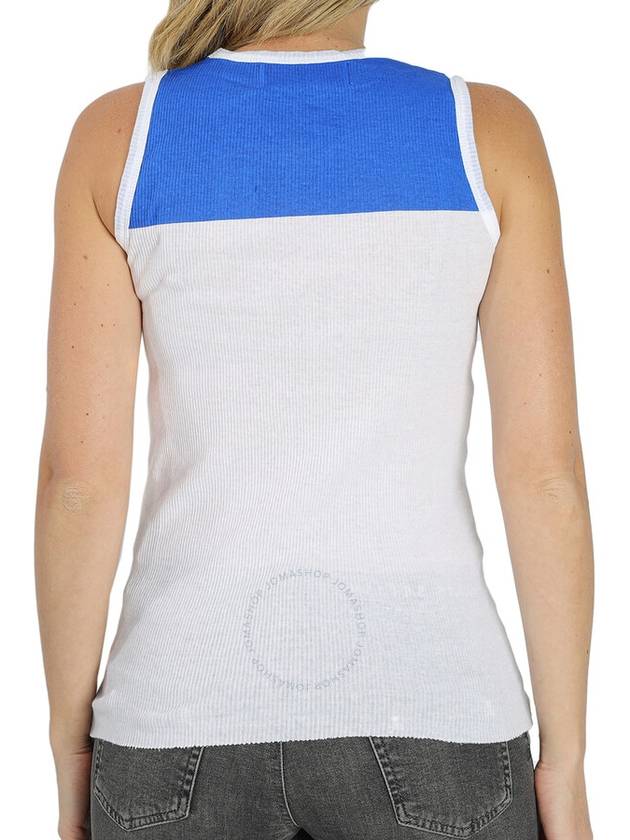 Filles A Papa Ladies White, Blue Jersey Ribbed Tank Top, Brand Size 0 - FILLES A PAPA - BALAAN 3