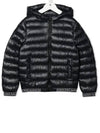 Junior 12 14 Logo Band Hooded Padded Parka Black - BALMAIN - BALAAN 1