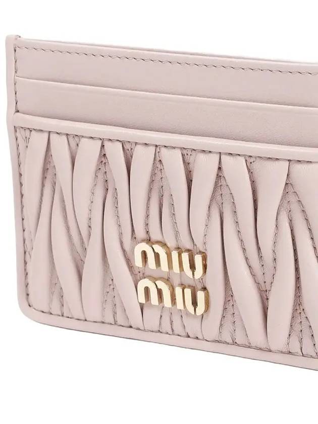 Materasse Nappa Leather Card Wallet Powder Pink - MIU MIU - BALAAN 4