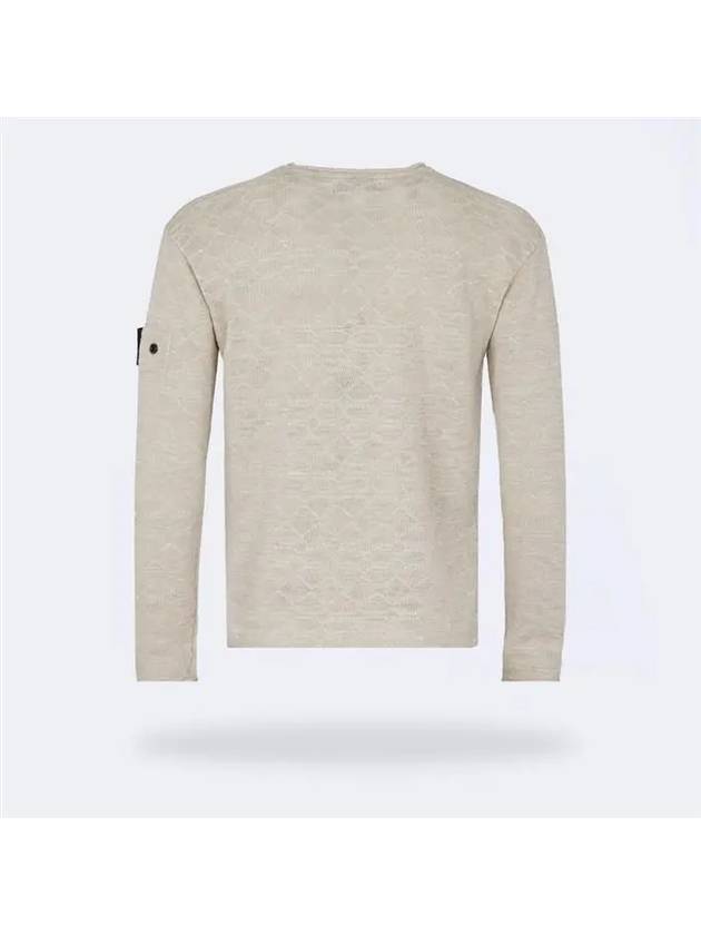 Shadow Project Wappen Patch Knit Top Beige - STONE ISLAND - BALAAN 3