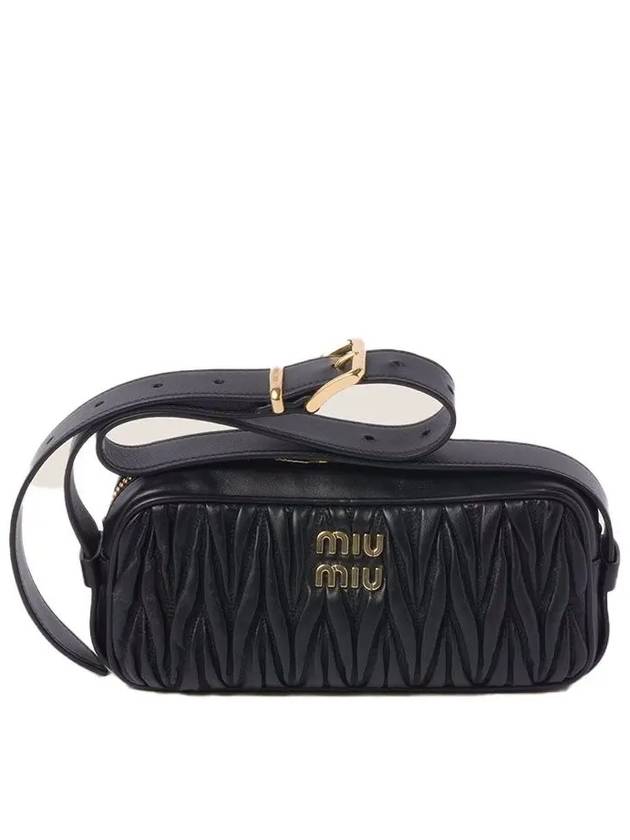 Materasse Nappa Leather Cross Bag Black - MIU MIU - BALAAN 2