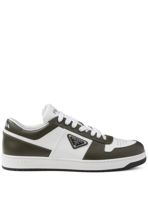 Prada Downtown Colour-Block Leather Sneakers - PRADA - BALAAN 1