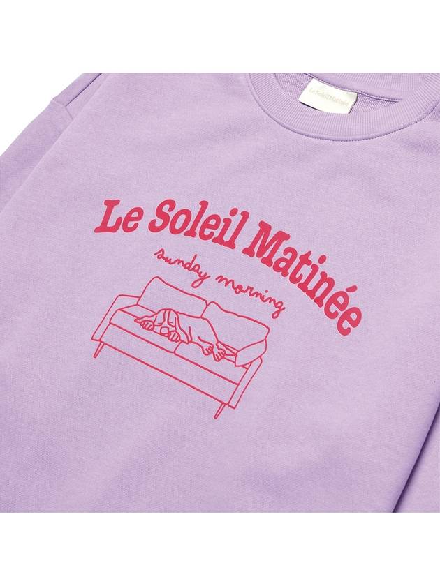 Brushed Options Sleeping Puppy Sweat Shirts LAVENDER - LE SOLEIL MATINEE - BALAAN 3