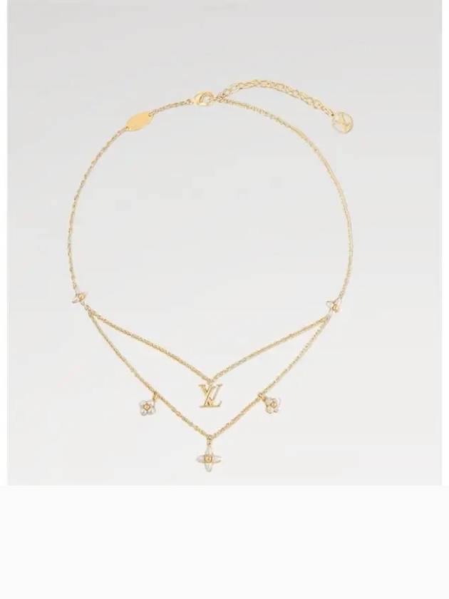 LV Floragram Necklace Gold - LOUIS VUITTON - BALAAN 4