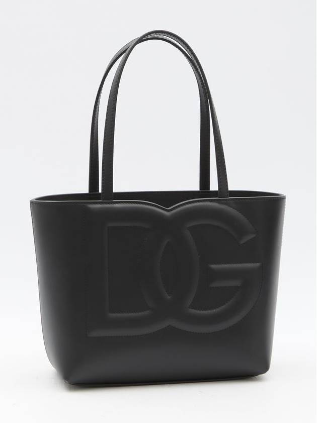 Logo Embossing Small Tote Bag Black - DOLCE&GABBANA - BALAAN 2