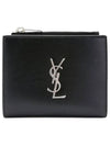 Monogram Half Wallet Black - SAINT LAURENT - BALAAN 2