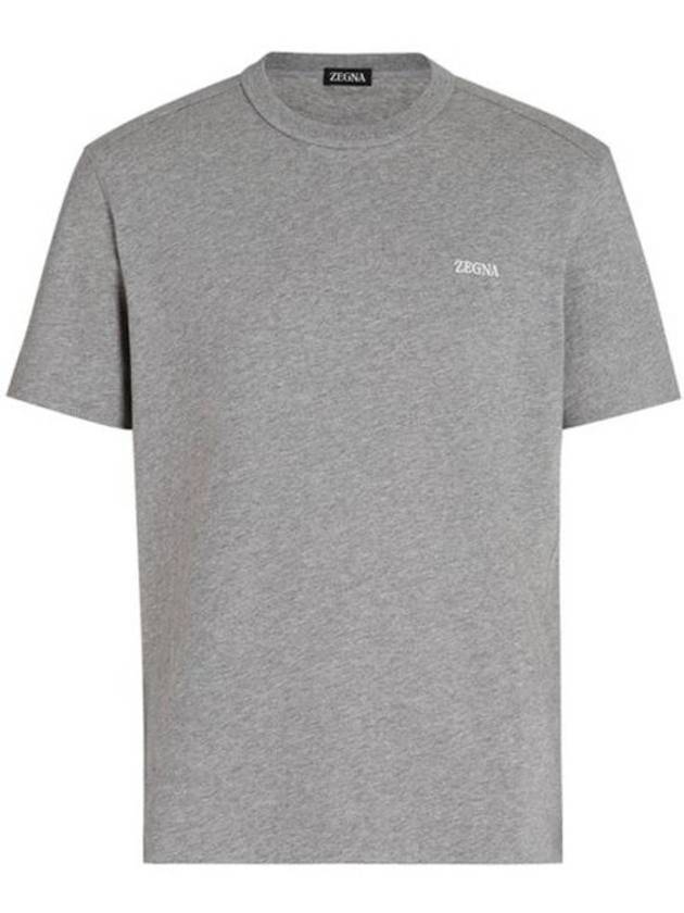 Short Sleeve T Shirt 751259 Free Gray melange - ERMENEGILDO ZEGNA - BALAAN 1