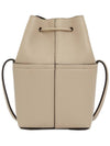 Gancini Mini Bucket Bag Beige - SALVATORE FERRAGAMO - BALAAN 5