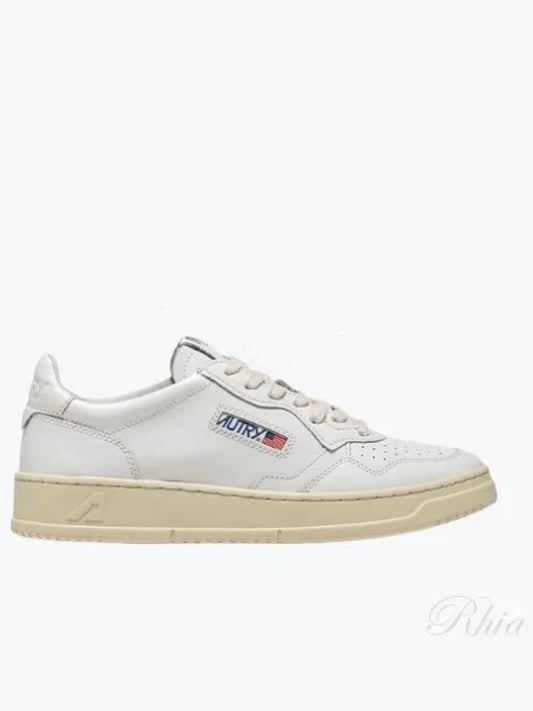 Medalist Leather Low Top Sneakers White - AUTRY - BALAAN 2