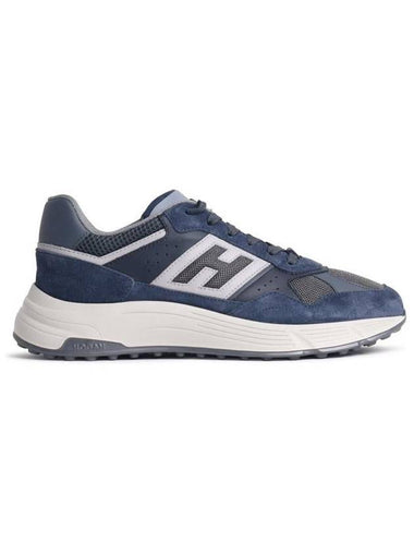 Hogan 'Hyperlight' Blue Leather Blend Sneakers - HOGAN - BALAAN 1