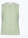 Tailored Pleated 1 Vest Green - ISSEY MIYAKE - BALAAN 2