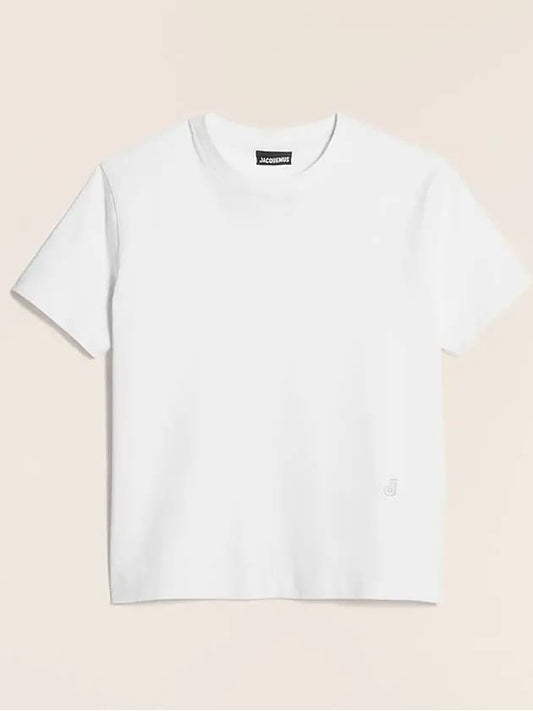 Women's Ava Mini Logo Short Sleeve T-Shirt White - JACQUEMUS - BALAAN 2