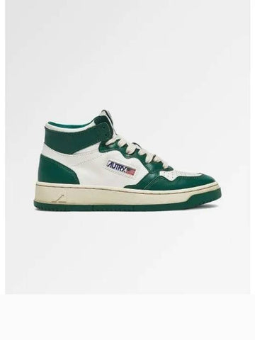 Medalist Mid Cut sneakers in leather green - AUTRY - BALAAN 1