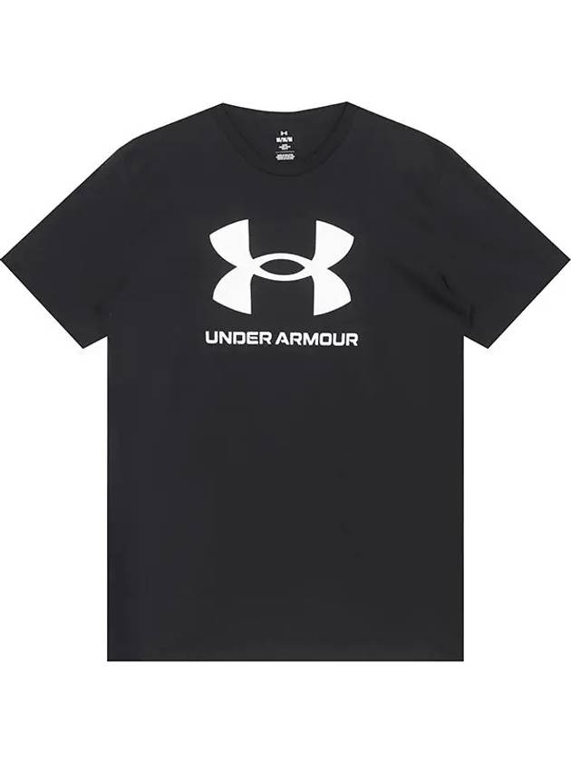 UA Sportsstyle Logo Short Sleeve T-Shirt Black - UNDER ARMOUR - BALAAN 3