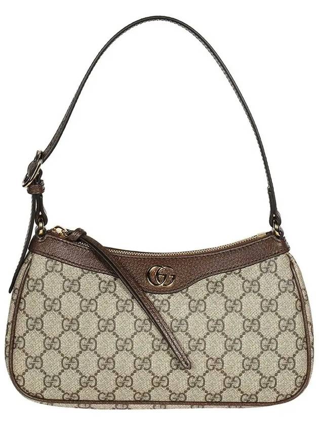 Ophidia GG Small Canvas Shoulder Bag Beige Ebony - GUCCI - BALAAN 2