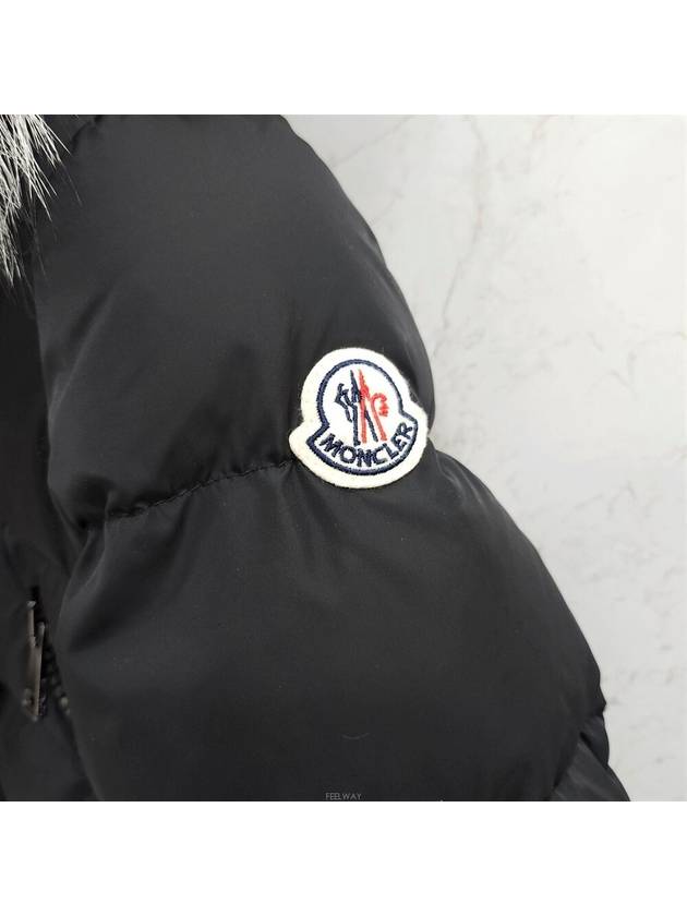 Lux You 0 Moncler Black Afroti Silver Fox Fur Padding - MONCLER - BALAAN 3