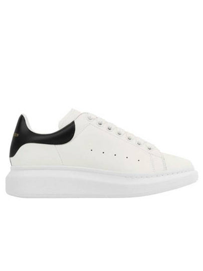 Oversized Leather Tab Low Top Sneakers White - ALEXANDER MCQUEEN - BALAAN 2