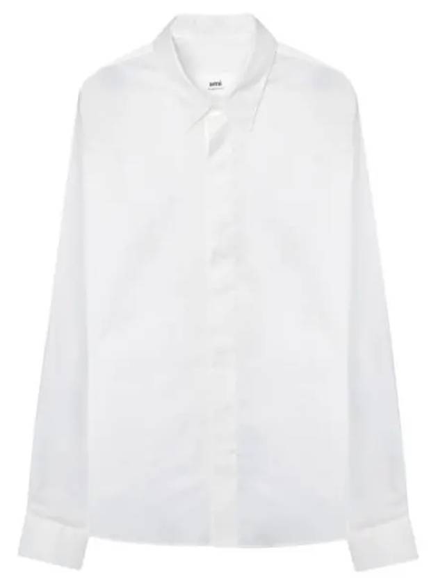 Hidden Button Shirt Men s Long Sleeve - AMI - BALAAN 1