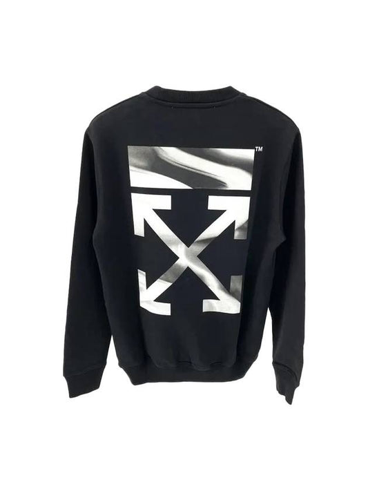 Liquid Melt Arrow Sweatshirt Black - OFF WHITE - BALAAN 1