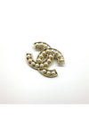 Brooch Metal Glass Pearls & Gold Pearly White - CHANEL - BALAAN 2